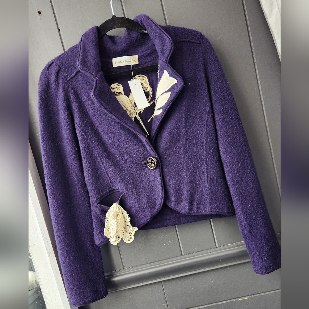Charlie and Robin Single Button Sweater